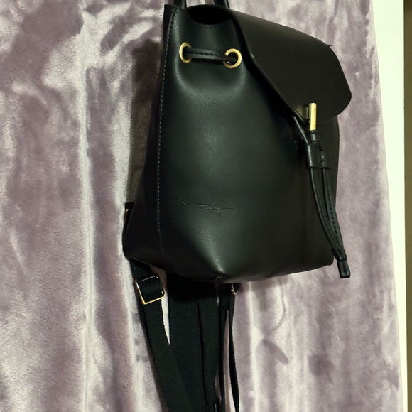 Chic, Trendy TopShop  Black Leather Backpack - Picture 2 of 9